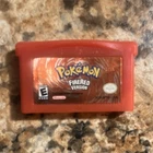 Nintendo Pokémon FireRed Version GBA Authentic Tested & Working