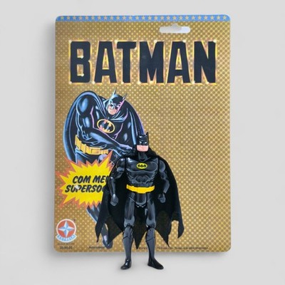 RARE ESTRELA BRAZIL BLACK BATMAN - SUPER POWERS BRAZILIAN EXCLUSIVE + REPRO CARD