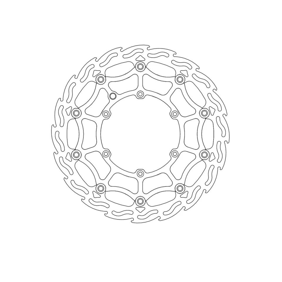 Brake Disc for KTM 150 XC-W 2017-2019 Front Flame Floating Steel 320mm MM - Image 2 of 4