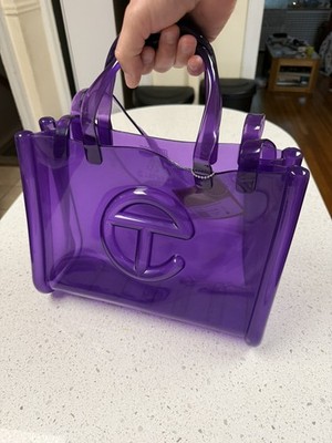 Telfar x Melissa Jelly Shopping Bag   Medium   Purple   NWT Authentic