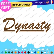 Fits Dynasty Drum Decals Stickers Vinyl Bass Drumming Music Band old Vintagage