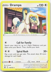 Drampa 119/163 Rare Battle Styles Pokemon TCG