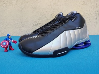 Nike Shox BB4 OG Sneakers Black/Silver/Lapis AT7843-001 Sz 13 Men's Pre-owned