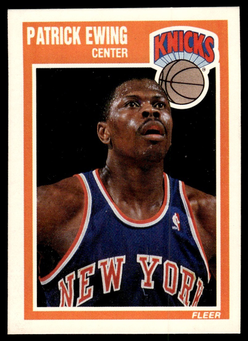 1989-90 Fleer Patrick Ewing Knicks #100