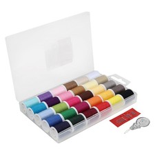 SINGER Polyester Sewing Thread Set - 30 Assorted Colors, 50 Yards per Variety