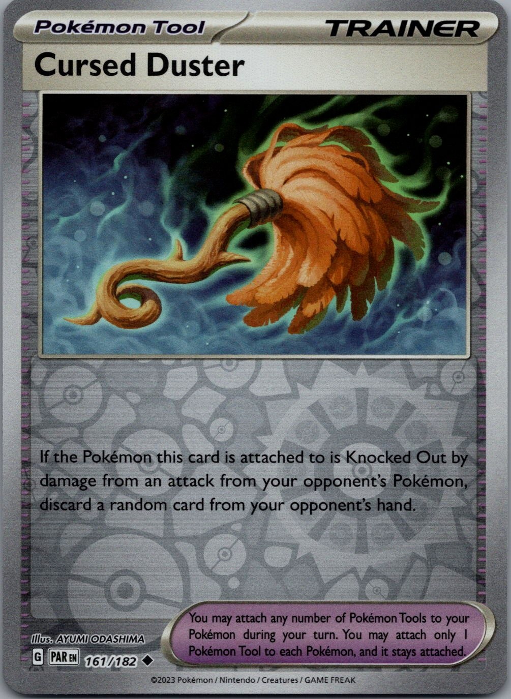 Cursed Duster 161/182 UC Paradox Rift Pokemon Reverse Holo Near Mint