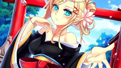 Looking At Viewer Japanese Clothes Hair Ornament Anime Poster 11x17in Wall Art