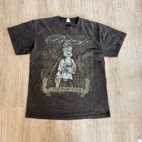 Men’s 2010 Popeye The Sailor Man I Yam What I Yam T-Shirt sz M