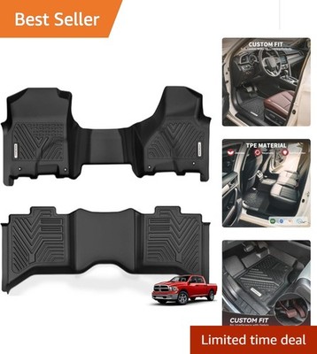 Luxury Custom Fit Black Floor Mats for 2013-2024 Dodge Ram - Ultimate Protection