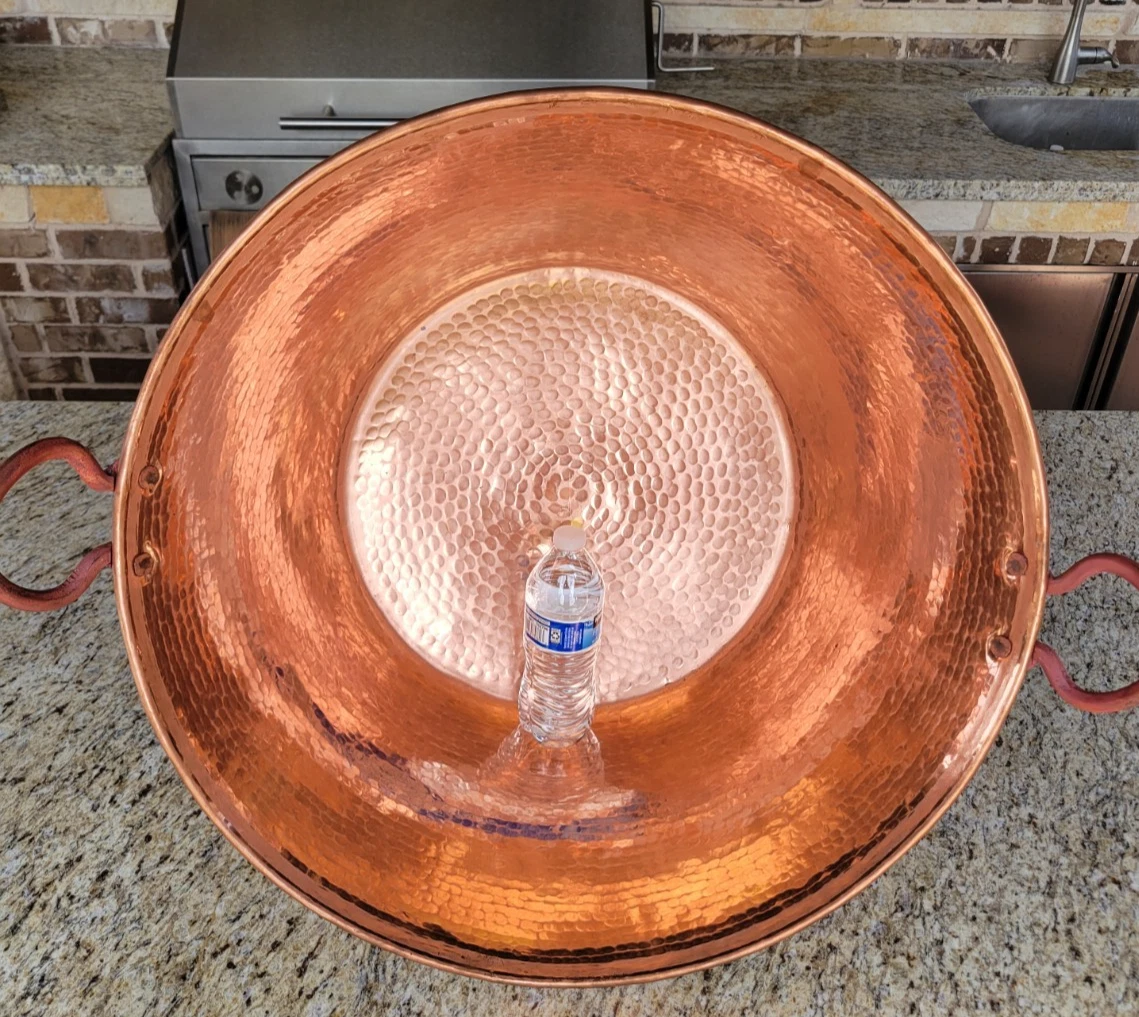 CAZO DE COBRE 25"-inch CARNITAS COPPER POT BOWL 18MM GAUGE
Opens in a new window or tab