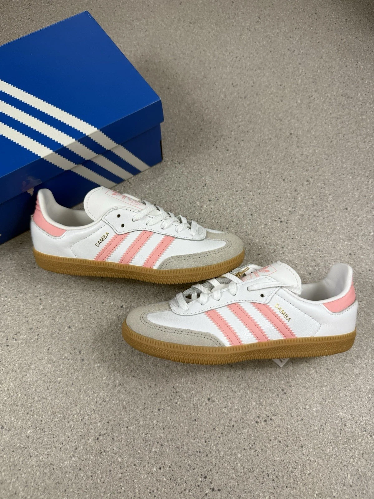 Size 13 - Adidas Samba OG ‘White Coral Pink’ (JP5484)