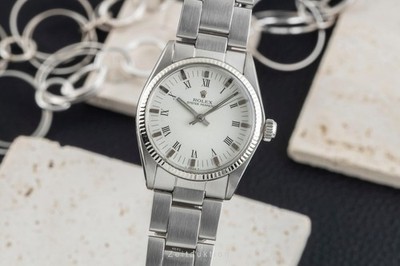 Rolex Oyster Perpetual Stahl / Weissgold Automatik Damenuhr Ref. 6551 Klassiker
