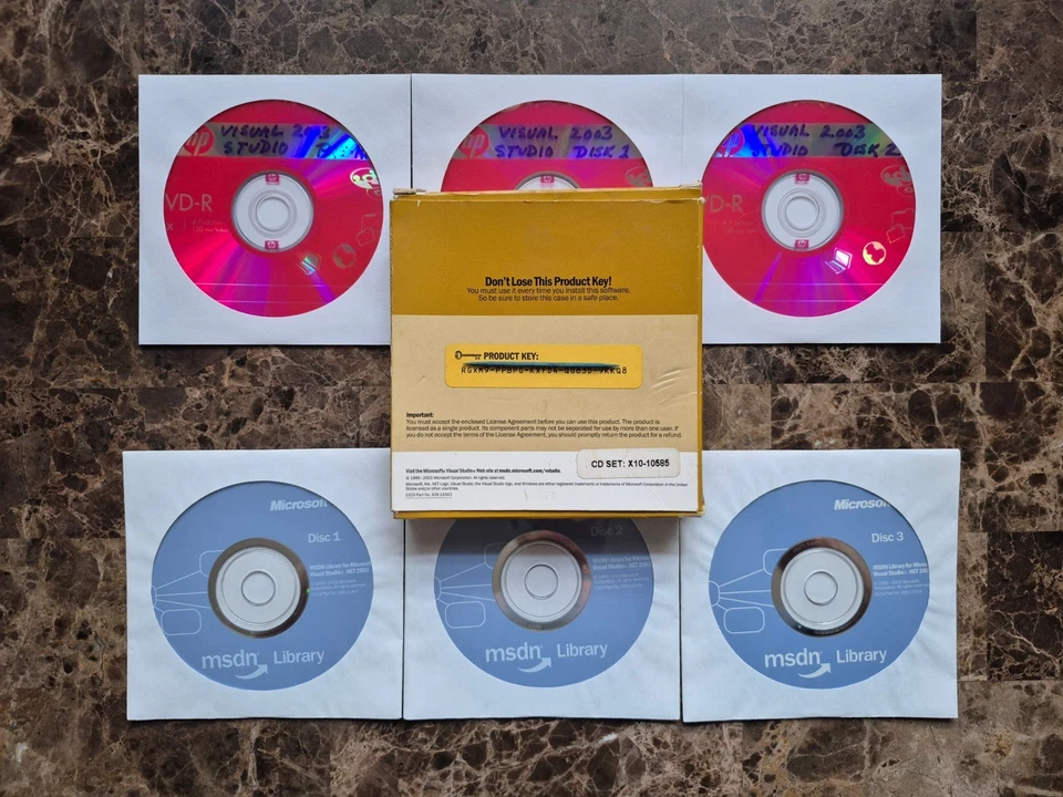 Microsoft Visual Studio Professional 2003 Non-OEM Disks Product Key MSDN Library - Image 2 of 2