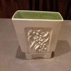 Red Wing Art Pottery Yellow Succulent Planter Floral Designs B2001 Vintage USA