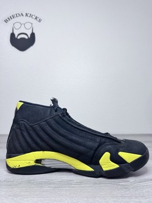 シューズ(男性用) NIKE AIR JORDAN 14 RETRO THUNDER Size 13 - Air Jordan 14 Retro Thunder (487471-070) Preowned