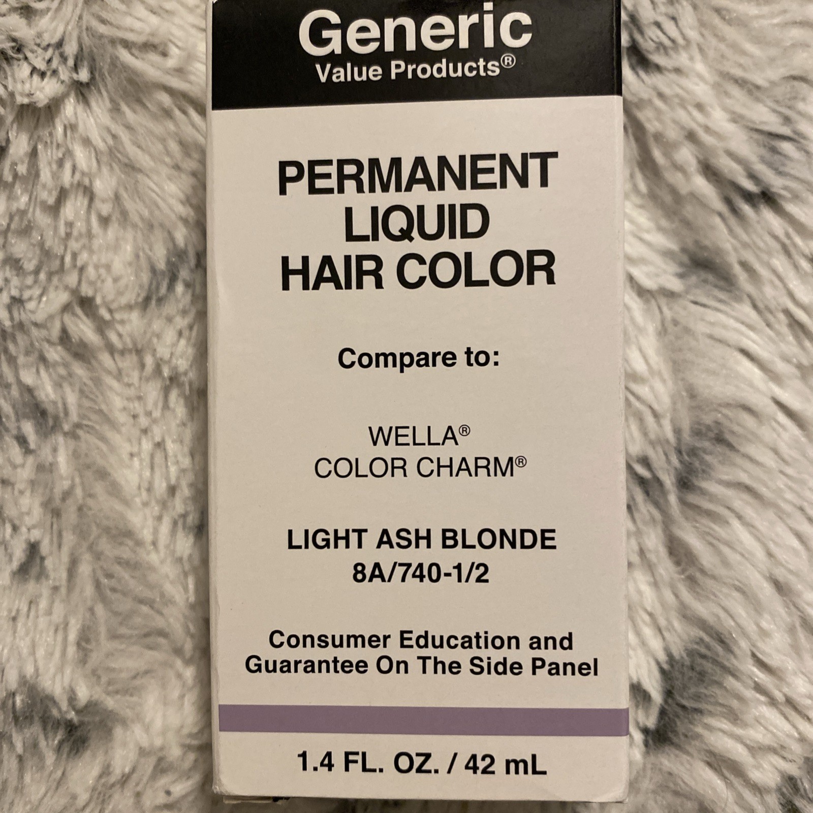 Generic Value Products 8A/740-1/2 Light Ash Blonde Permanent Liquid Hair Color