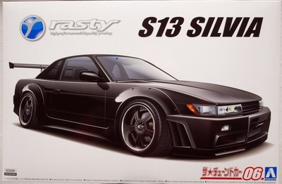 Aoshima 059470 1989 Nissan Silvia S 13 / PS13 Rasty JDM 1:24