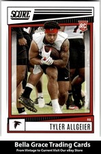 2022 Score Tyler Allgeier #335 Atlanta Falcons Rookie NFL Football