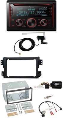 Pioneer 2DIN Steering Wheel DAB USB CD Bluetooth Car Stereo for Opel Agila B Suzuki Spla