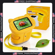 Kids Digital Microscope 1000X Zoom 2.4 Inch Screen Portable STEM Toy
