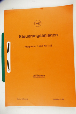 Lufthansa Technische Schule Steuerungsanlagen Ausgabe 7.77 Kenn-Nr. 1113 H-29091