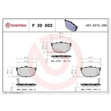 Satz Bremsbeläge Bremsklötze hinten für Hyundai 1 RD 2 GK Elantra 3 XD id5602