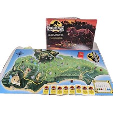 Vintage 1992 Jurassic Park Board Game Milton Bradley Dinosaurs Preowned Complete