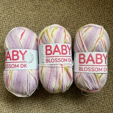 Hayfield Baby Blossom Dk Yarn Lilac Shade 0352 300g New