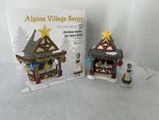 Department 56 Alpine Village Christmas Market Tree Topper Booth MIB 4023610