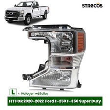 For 2020-2022 Ford F-250 F-350 F-450 Super Duty Halogen Headlight Left Driver