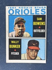 1964 Topps #201 (Sam Bowens / Wally Bunker) Baltimore Orioles VG