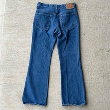 Vintage 70s Levis 517 0217 Bootcut Jeans Talon 42 Zipper Made in USA 32x30