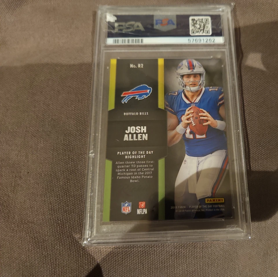 2018 Panini Player of the Day - Rookie Scratches #R2 Josh Allen /50 (RC) - Image 3 of 3