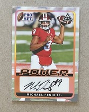 MICHAEL PENIX JR 2021 Leaf Pro Set Power Auto Autograph! RC! 1st Card + 1st Auto