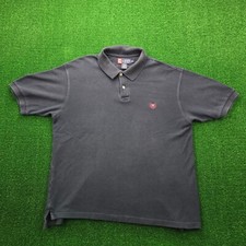 Chaps Polo Shirt Mens Large Navy Blue Golf Preppy Casual Outdoor