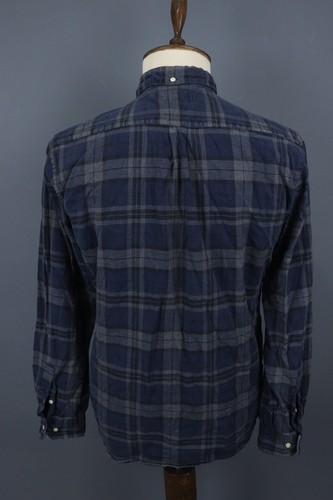 Barbour Tailored Fit Blue Gray Check Lightweight Button Down Shirt Size L - Picture 9 of 17