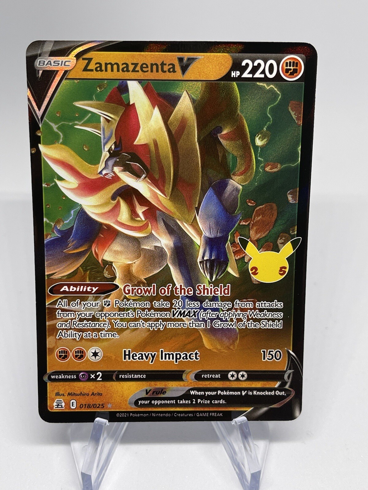 Zamazenta V 018 Celebrations Pokémon TCG Ultra Rare NM/M #8