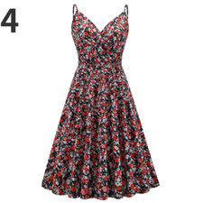 Women Slip Dress Strappy A-line Sleeveless Casual Beachwears Holiday Party Basic