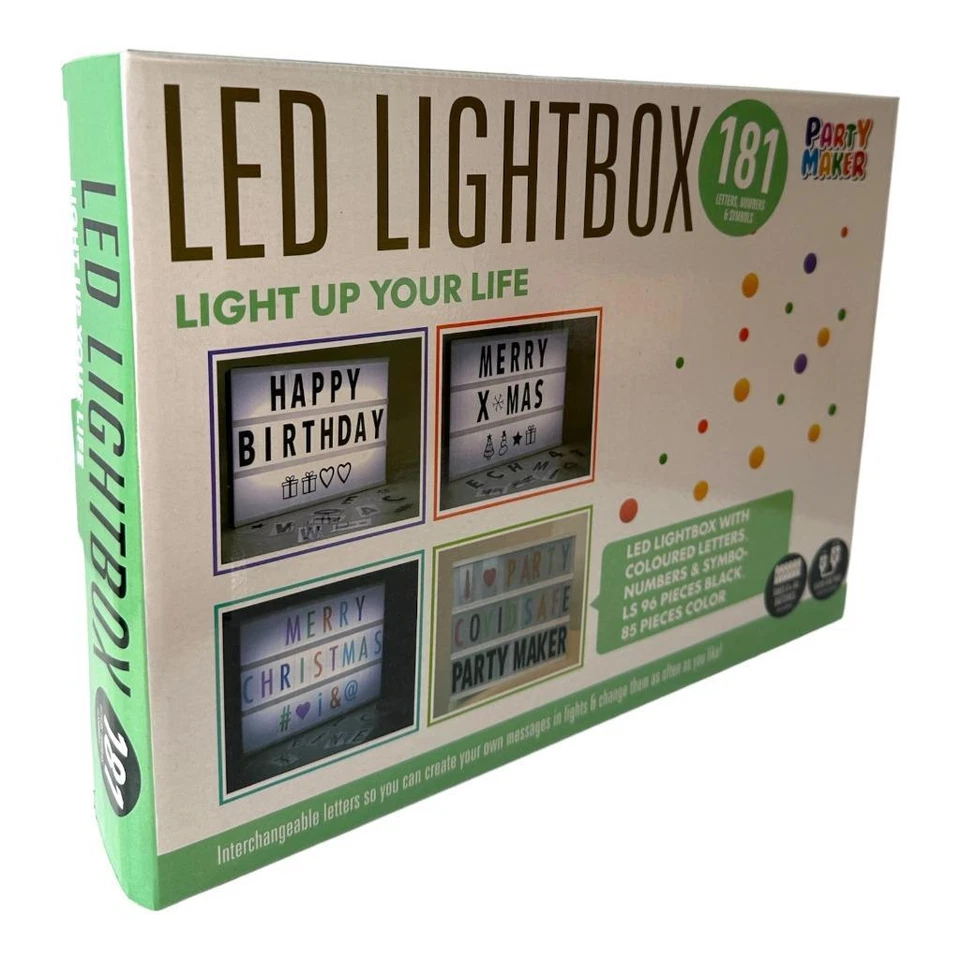 Caja de Luz LED con Letras Decoración del Hogar Dormitorio Regalo Letrero Publicidad Fiesta Foto 4 de 4