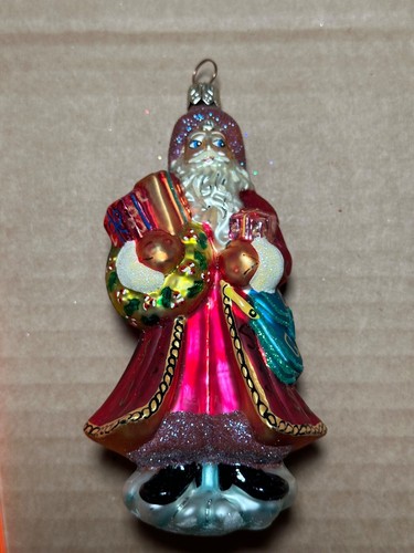 VTG Christopher Radko DANDY SANTA CLAUS Glass Christmas Ornament 99-484-0 - Picture 5 of 10