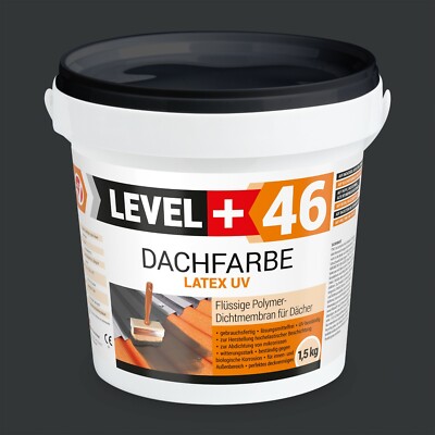 Dachfarbe Super Flex 1,5kg elastisches Dachlack Sockelfarbe Anthrazit RM46