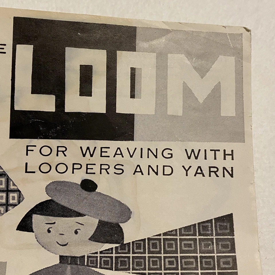 Vintage Davis Adjustable Loom Weaving Instructions Sheet Pamphlet Only - Image 3 of 4