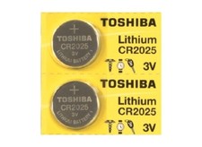 2 Toshiba CR2025 CR 2025 3V LITHIUM BR2025 DL2025 Batteries