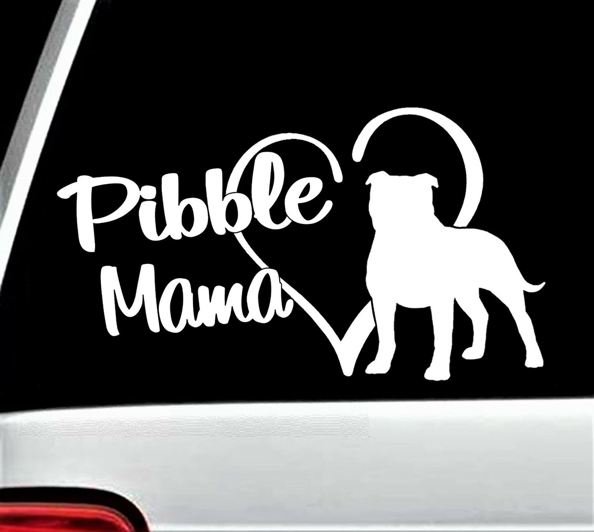 Pibble Mama Pit Bull Pitbull Terrier Pittie Decal Sticker for Car Window BG  776 | eBay