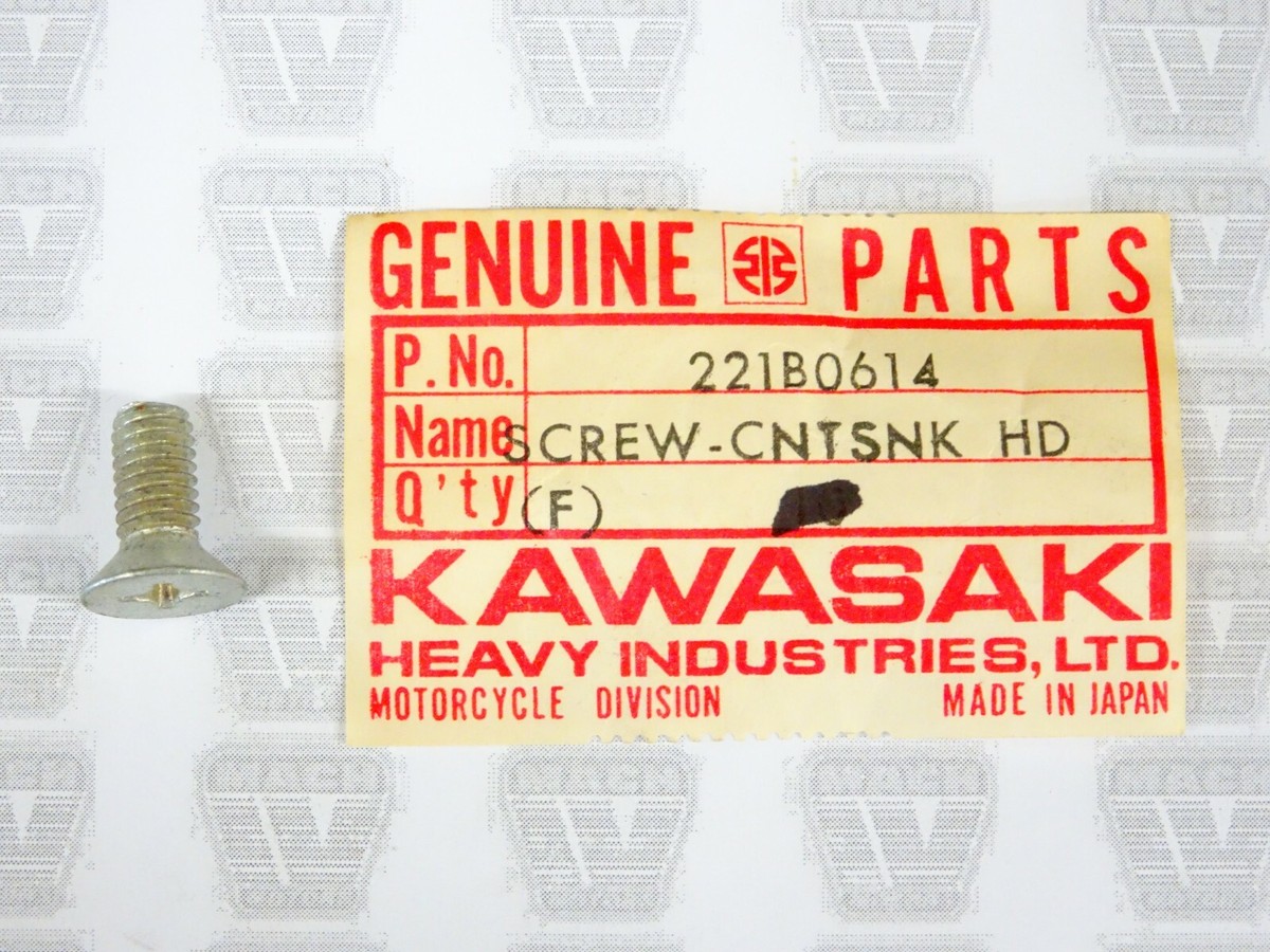 Kawasaki NOS NEW 221B0614 Screw 6x14 C2 F11 F12MX G3 G4 G5 KD KE