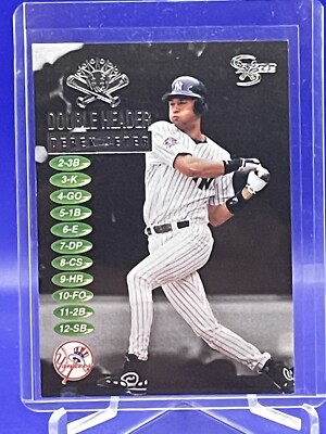 1998 DUGOUT AXCESS DOUCLE HEADER # 4DH    DEREK JETER   NEW YORK YANKEES 