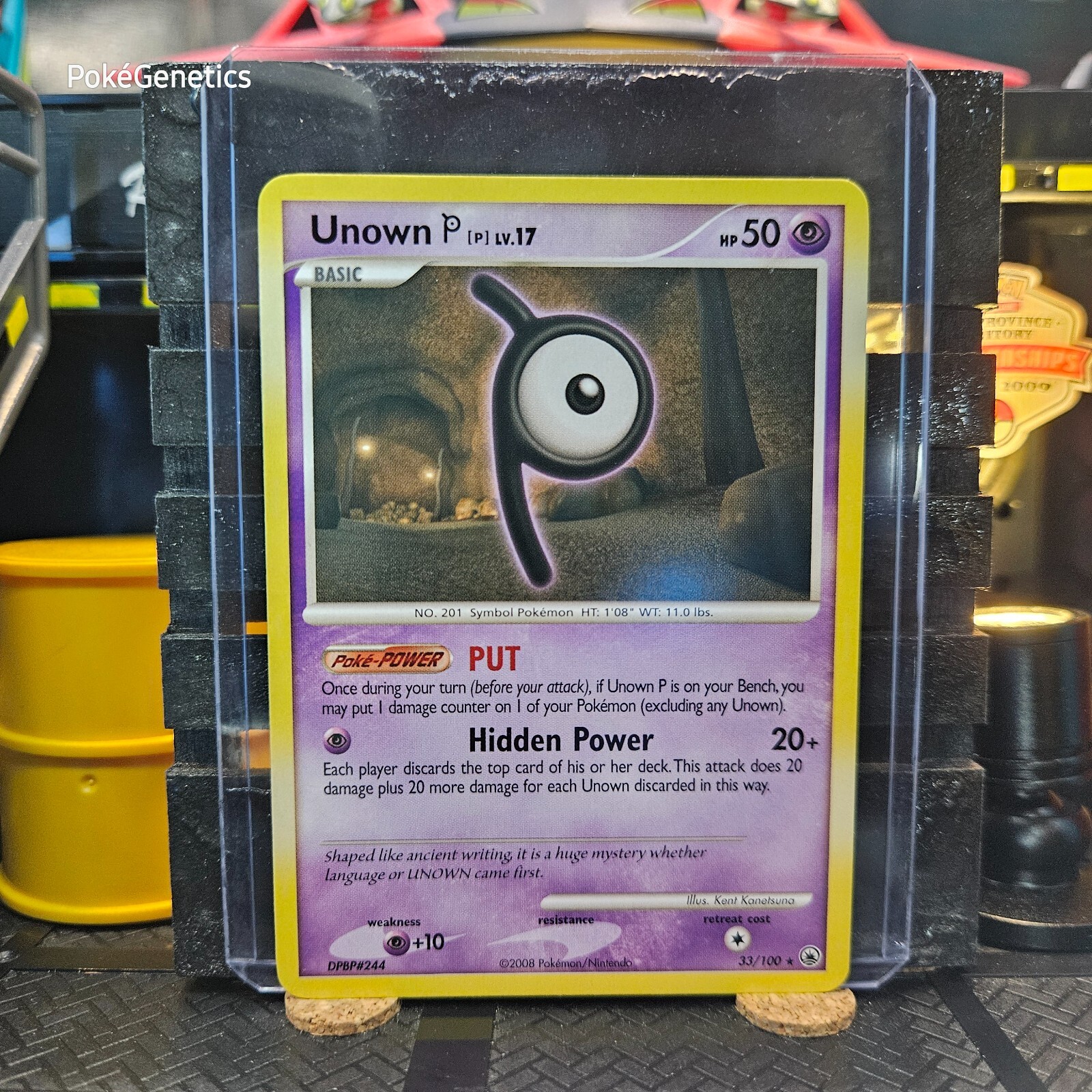 Unown P Majestic Dawn Rare Pokémon TCG 33/100 Diamond & Pearl