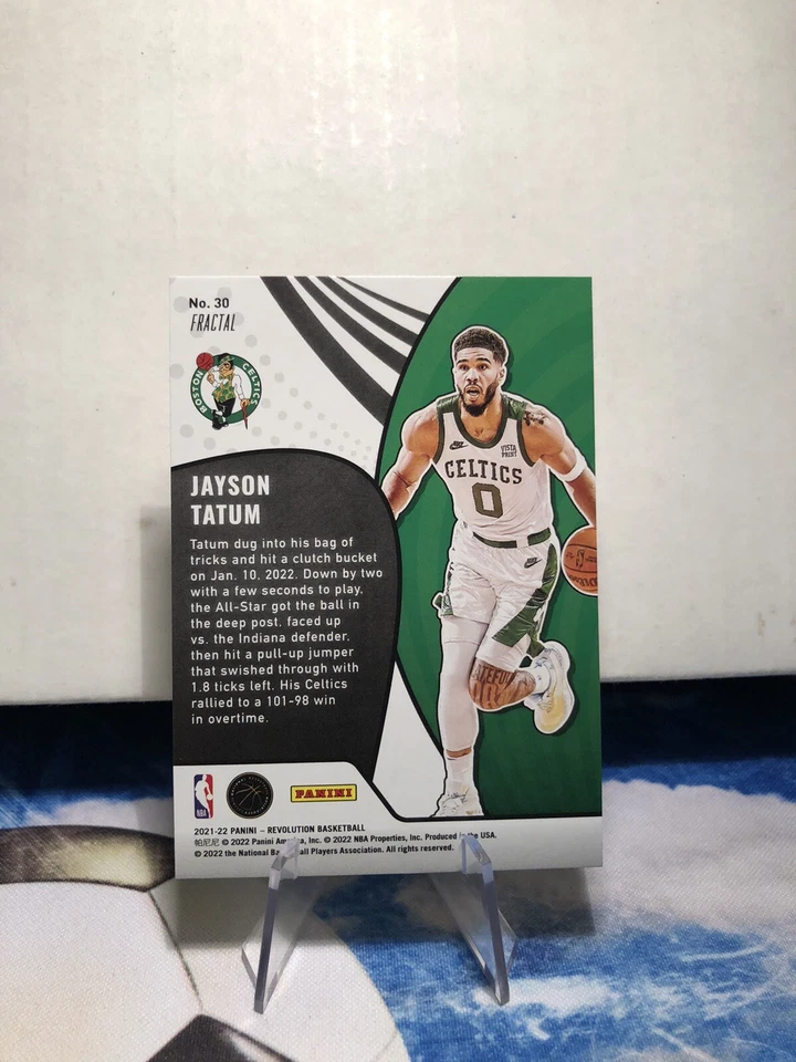 2021-22 Panini Revolution Vortex #30 Jayson Tatum Boston Celtics - Image 2 of 2