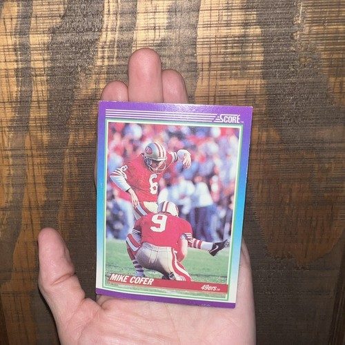 Vintage 1990 NFL Mike Cofer Score Sport Trading Card 155 San Francisco 49ers - Picture 3 of 4