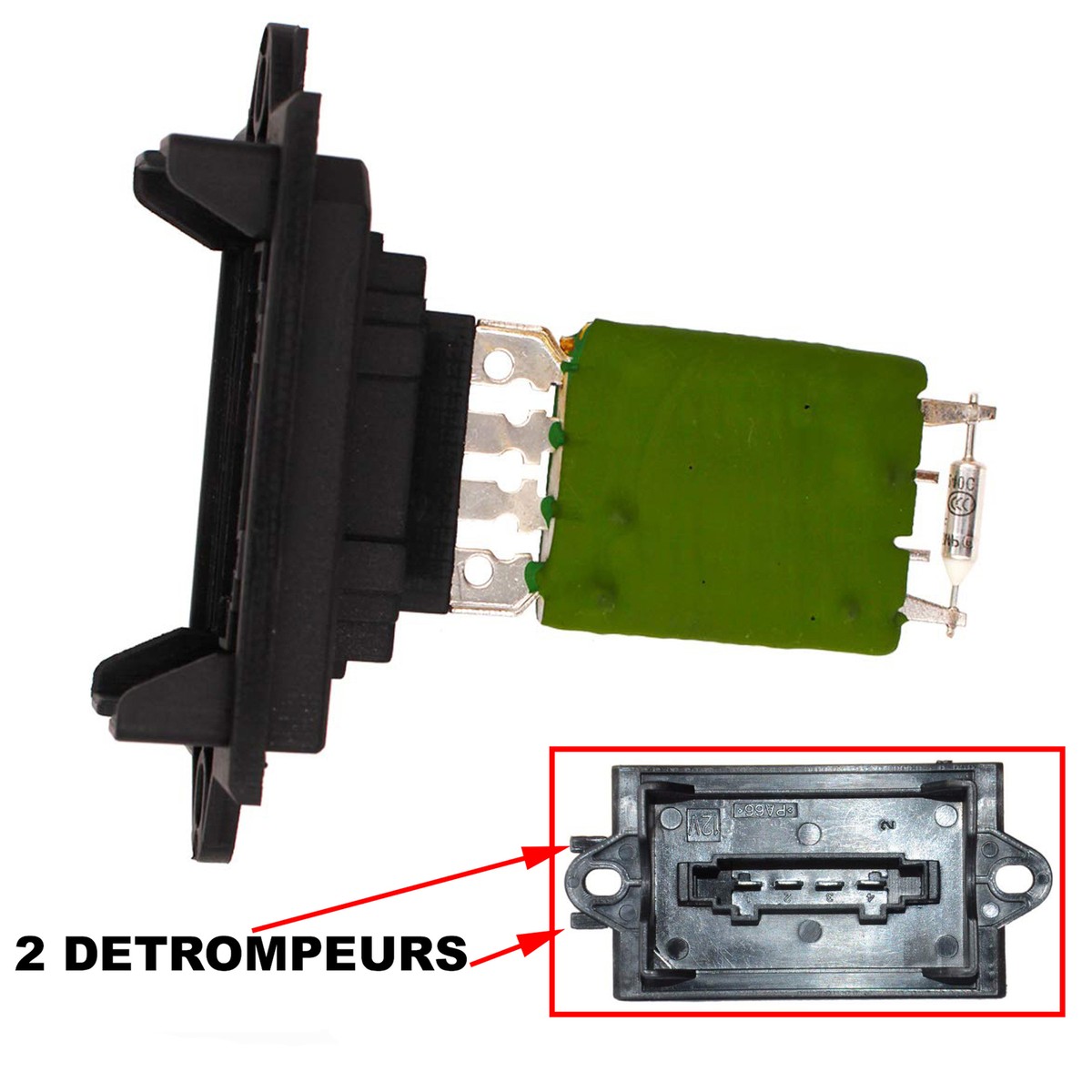 Module De Résistance De Ventilateur Pour Citroën C2 C3 Peugeot 1007 - Réf. 6441.Q7